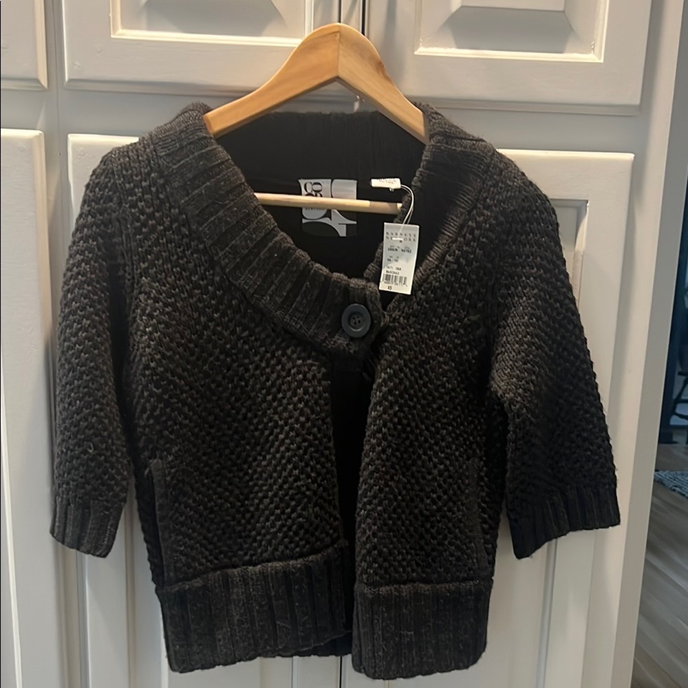 Barneys (New)Black Knit Cardigan Sweater